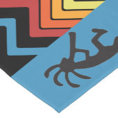 Chemin De Table Court Silhouette Noire du Sud-Ouest Kokopelli (Coin)