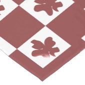 Chemin De Table Court Silhueta de flores em padrão. (Coin)