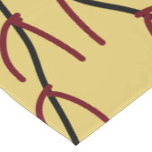 Chemin De Table Court Simple monogramme ajouter votre nom lettre man min (Coin)