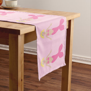 Chemin De Table Court Sirène D'Imaginaire Rose