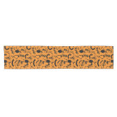 Chemin De Table Court Skeletons d'Halloween Macabre Dance (Horizontal)