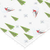 Chemin De Table Court Ski descente hiver moderne (Coin)