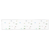 Chemin De Table Court Skieurs alpins de vacances (Horizontal)