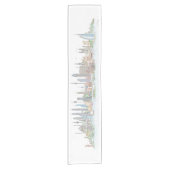 Chemin De Table Court Skyline du World Table Runner (Devant)