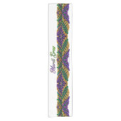 Chemin De Table Court SlipperyJoe's iconic Mardi Gras–themed image elega (Devant)