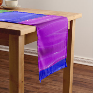 Chemin De Table Court SlipperyJoe's rainbow pride couleurs liquide brill