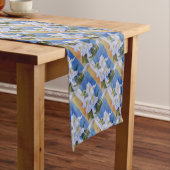 CHEMIN DE TABLE COURT SNAPDRAGONS BLANCS (In Situ)