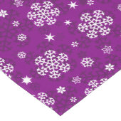 Chemin De Table Court Snowflakes Motif sur Purple (Coin)