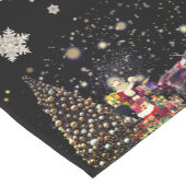 Chemin De Table Court Snowflakes Père Noël Christmas Table Runner (Coin)