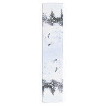 Snowy Forest Table Runner