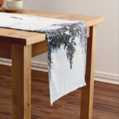 Chemin De Table Court Snowy Forest Table Runner (In Situ)