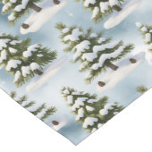 Chemin De Table Court Snowy Season  (Coin)