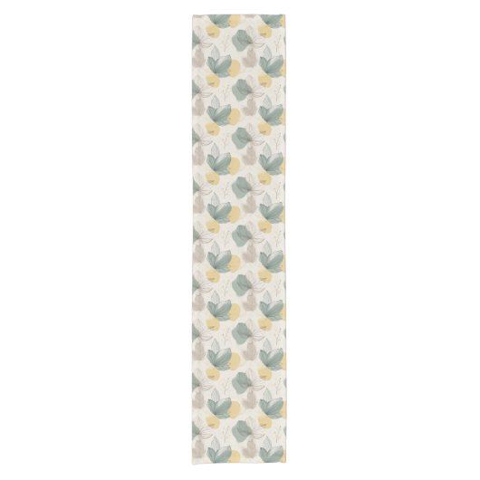 Chemin De Table Court Soft Spring Botanical Table Runner (Devant)