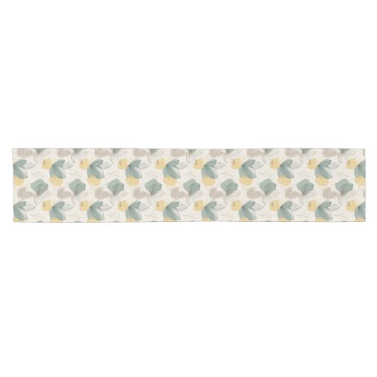 Chemin De Table Court Soft Spring Botanical Table Runner (Horizontal)