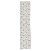 Chemin De Table Court Soft Spring Botanical Table Runner (Devant)