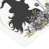 Chemin De Table Court Sorcière contemporaine d'Halloween (Coin)