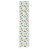 Chemin De Table Court Spring Botanical Floral Table Runner (Devant)