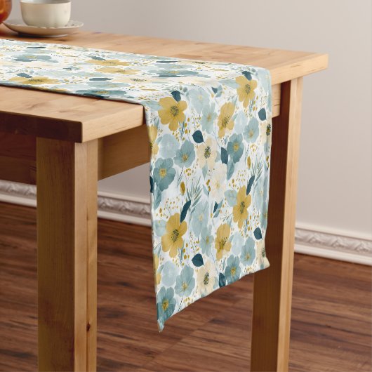 Chemin De Table Court Spring Botanical Floral Table Runner (In Situ)