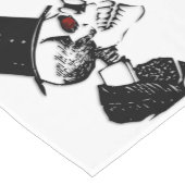 Chemin De Table Court Squelette des yeux rouges (Coin)