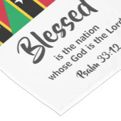 Chemin De Table Court ST KITTS Bénie Nation Écriture chrétienne (Coin)