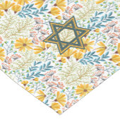 Chemin De Table Court Star of David sur Spring Flowers Short Table Runne (Coin)