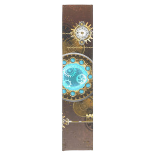 Chemin De Table Court Steampunk Arrière - plan rouillé avec des lentille