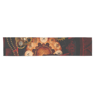 Chemin De Table Court Steampunk, rouages merveilleux