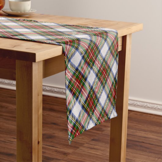 Chemin De Table Court Stewart Royal Robe Plaid écossais Motif (In Situ)