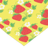 Chemin De Table Court Strawberry and Flower Yellow Pattern (Coin)