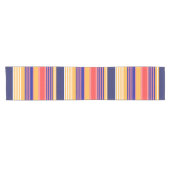 CHEMIN DE TABLE COURT STRIPES BLEU JAUNE ROUGE (Horizontal)