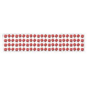 Chemin De Table Court Style Bunco Red Dice de Rolled Sixes (Horizontal)