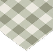 Chemin De Table Court Style En vichy Agritourisme Vert classique (Coin)