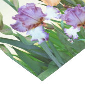 Chemin De Table Court Style Printemps Décor Irises dans le jardin (Coin)