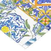 Chemin De Table Court Style sicilien, art d'été Table Runner (Coin)