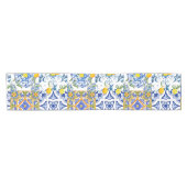 Chemin De Table Court Style sicilien, art d'été Table Runner (Horizontal)