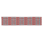 Chemin De Table Court Sud-Ouest Mesas Turquoise & Rouge (Horizontal)
