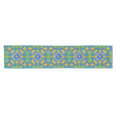 Chemin De Table Court Summer , Sicilian tiles ,majolica,Mediterranean  (Horizontal)
