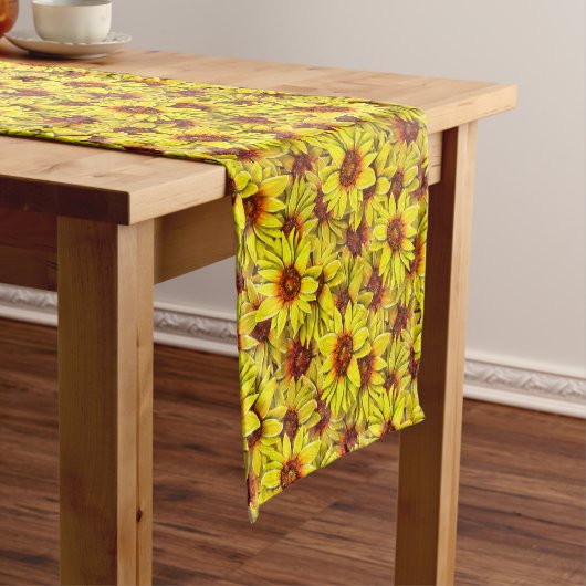 Chemin De Table Court Sunflower Table Runner (In Situ)