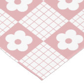 Chemin De Table Court Super Pink Psychedelic Checkerboard, Y2K (Coin)