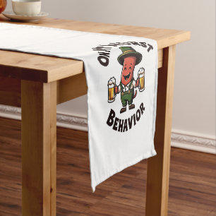 Chemin De Table Court Sur Mon Comportement Wurst Oktoberfest drôle