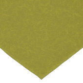 Chemin De Table Court Surface vert olive avec un motif subtil en spirale (Coin)