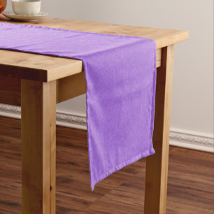 Chemin De Table Court Surface violette texturée avec motif tourbillonnan