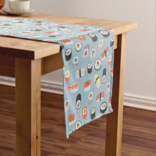 Chemin De Table Court Sushi Nigiri Maki Roll Motif