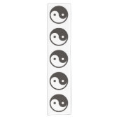 Chemin De Table Court Symbole Yin Yang - tatouage solide (Devant)