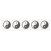 Chemin De Table Court Symbole Yin Yang - tatouage solide (Horizontal)