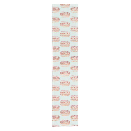 Chemin De Table Court Syntaxe Funky Structure de la phrase Grammaire (Devant)