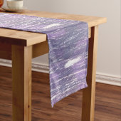 Chemin De Table Court Table Plum | Pinceau d'argent violet (In Situ)