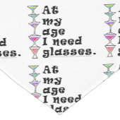 Chemin De Table Court TABLE RUNNER - À Mon Âge J'Ai Besoin De LUNETTES (Coin)