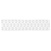 Chemin De Table Court Table Runner Add Names Black White Infinity Scroll (Horizontal)