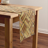 Chemin De Table Court Table Runner - Brick Kaleidoscopic Pattern (In Situ)
